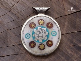 PD89 Pendentif Yeux de Bouddha Yin Yang