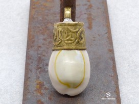 PD68 Pendentif Tibétain Porcelaine