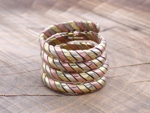BD03 Bague Tibétaine 3 Métaux 