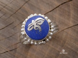 BD58 Bague Tibétaine Yeux de Bouddha. Taille 59