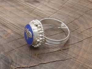 BD58 Bague Tibétaine Yeux de Bouddha. Taille 59