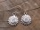 BdOA38 Boucles d’Oreille Tibétaines Argent Massif Soleil