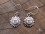 BdOA52 Boucles d’Oreille Tibétaines Argent Massif Soleil