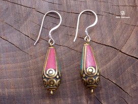 BdOD36 Boucles d’Oreille Tibétaines