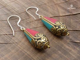 BdOD36 Boucles d’Oreille Tibétaines