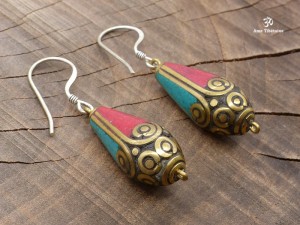 BdOD36 Boucles d’Oreille Tibétaines
