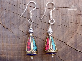 BdOD44 Boucles d’Oreille Tibétaines