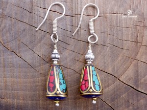 BdOD44 Boucles d’Oreille Tibétaines