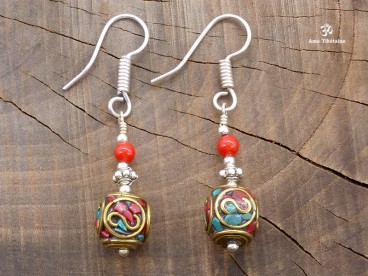 BdOD46 Boucles d’Oreille Tibétaines