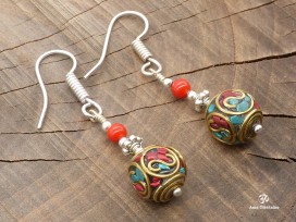 BdOD46 Boucles d’Oreille Tibétaines