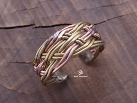BD42 Bague Tibétaine 3 Métaux