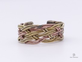 BD42 Bague Tibétaine 3 Métaux