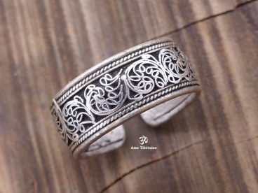 BD79 Bague Tibétaine Filigrane