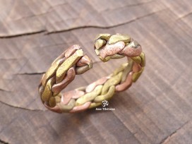 BD75 Bague Tibétaine 3 Métaux