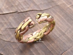 BD75 Bague Tibétaine 3 Métaux