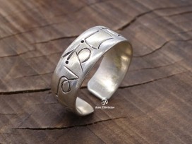 BD66 Bague Mantra Tibétain Om Mani Padme Hum