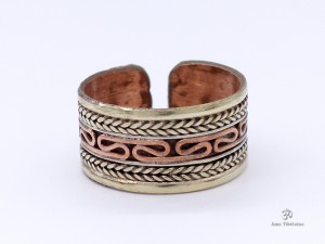 BD94 Bague Tibétaine 3 Métaux