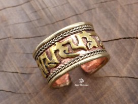 BD62 Bague Mantra Tibétain Om Mani Padme Hum