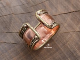 BD62 Bague Mantra Tibétain Om Mani Padme Hum