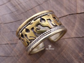 BD19 Bague Mantra Tibétain Om Mani Padme Hum