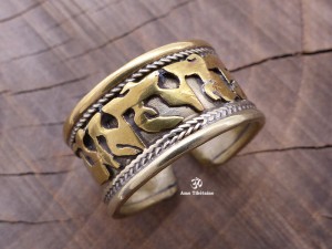 BD19 Bague Mantra Tibétain Om Mani Padme Hum