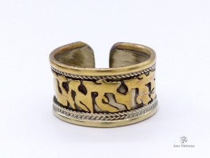 BD19 Bague Mantra Tibétain Om Mani Padme Hum