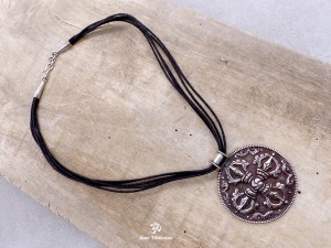 CA13 Collier Tibétain Argent Massif Dorje