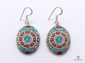 BdOD40 Boucles d’Oreille Tibétaines