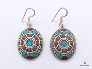 BdOD40 Boucles d’Oreille Tibétaines