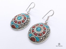 BdOD40 Boucles d’Oreille Tibétaines