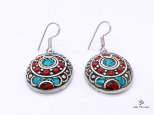 BdOD40 Boucles d’Oreille Tibétaines