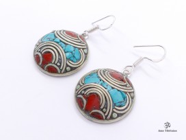 BdOD47 Boucles d’Oreille Tibétaines