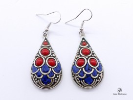 BdOD55 Boucles d’Oreille Tibétaines