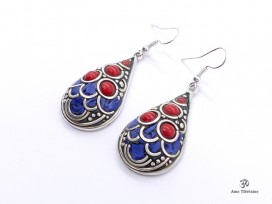 BdOD55 Boucles d’Oreille Tibétaines