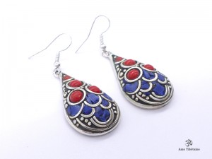 BdOD55 Boucles d’Oreille Tibétaines
