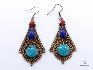 BdOD59 Boucles d’Oreille Tibétaines