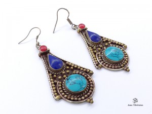 BdOD58 Boucles d’Oreille Tibétaines