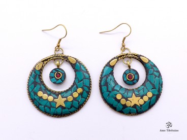 BdOD59 Boucles d’Oreille Tibétaines