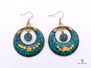 BdOD60 Boucles d’Oreille Tibétaines