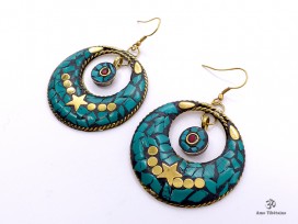 BdOD59 Boucles d’Oreille Tibétaines
