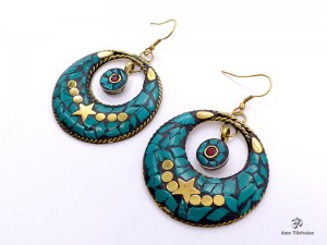 BdOD59 Boucles d’Oreille Tibétaines