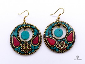BdOD60 Boucles d’Oreille Tibétaines
