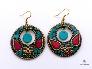BdOD60 Boucles d’Oreille Tibétaines