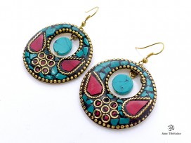 BdOD60 Boucles d’Oreille Tibétaines