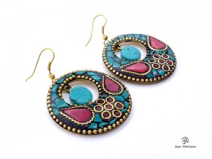 BdOD60 Boucles d’Oreille Tibétaines