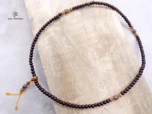 Mala124 Mala de Prières Bois Tibet