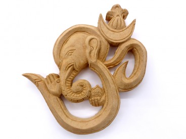 Om13 Om Ganesh en Bois