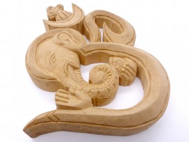 Om13 Om Ganesh en Bois