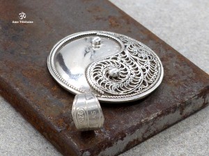 PA169 Pendentif Argent Massif Yin Yang