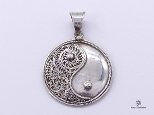 PA169 Pendentif Argent Massif Yin Yang
